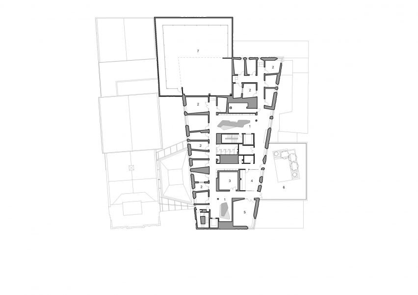 Level six plan of The Hedberg by Liminal Architecture and WHOA