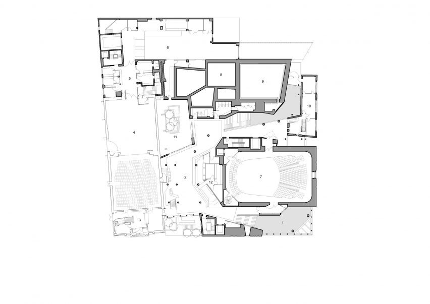 Level two plan of The Hedberg by Liminal Architecture and WHOA