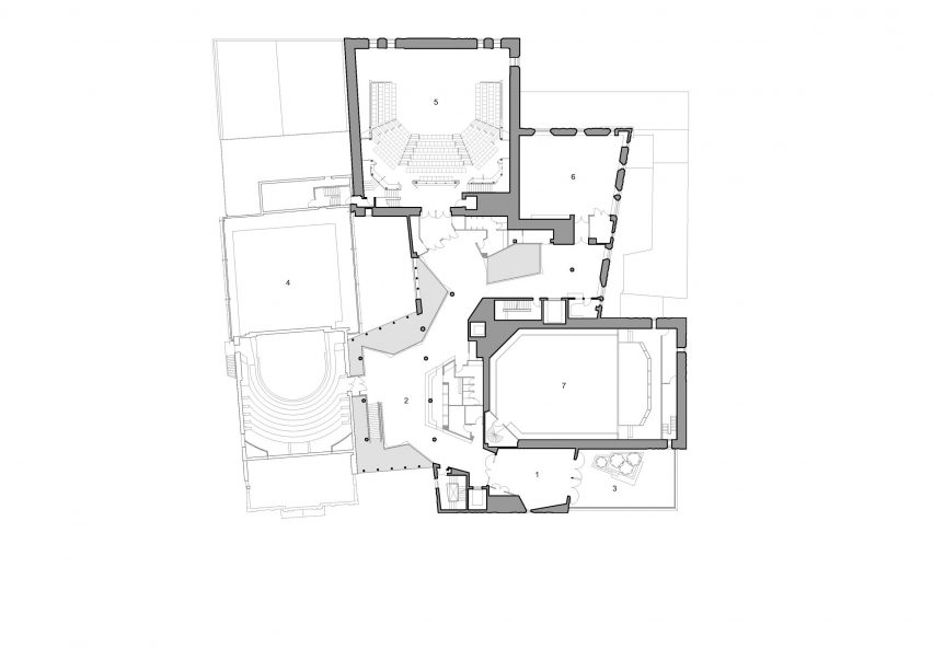 Level four plan of The Hedberg by Liminal Architecture and WHOA