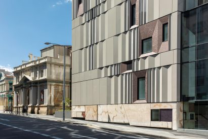 Exterior image of The Hedberg and adjoining buildings