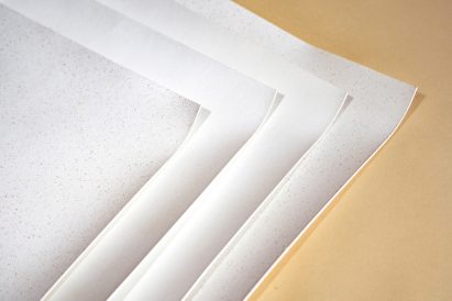 Plant-leather material samples by Natural Fiber Welding