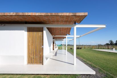 Elevated concrete slab