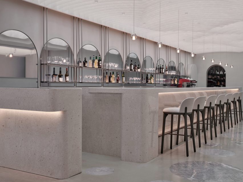 Bar in New Wave restaurant Shanghai