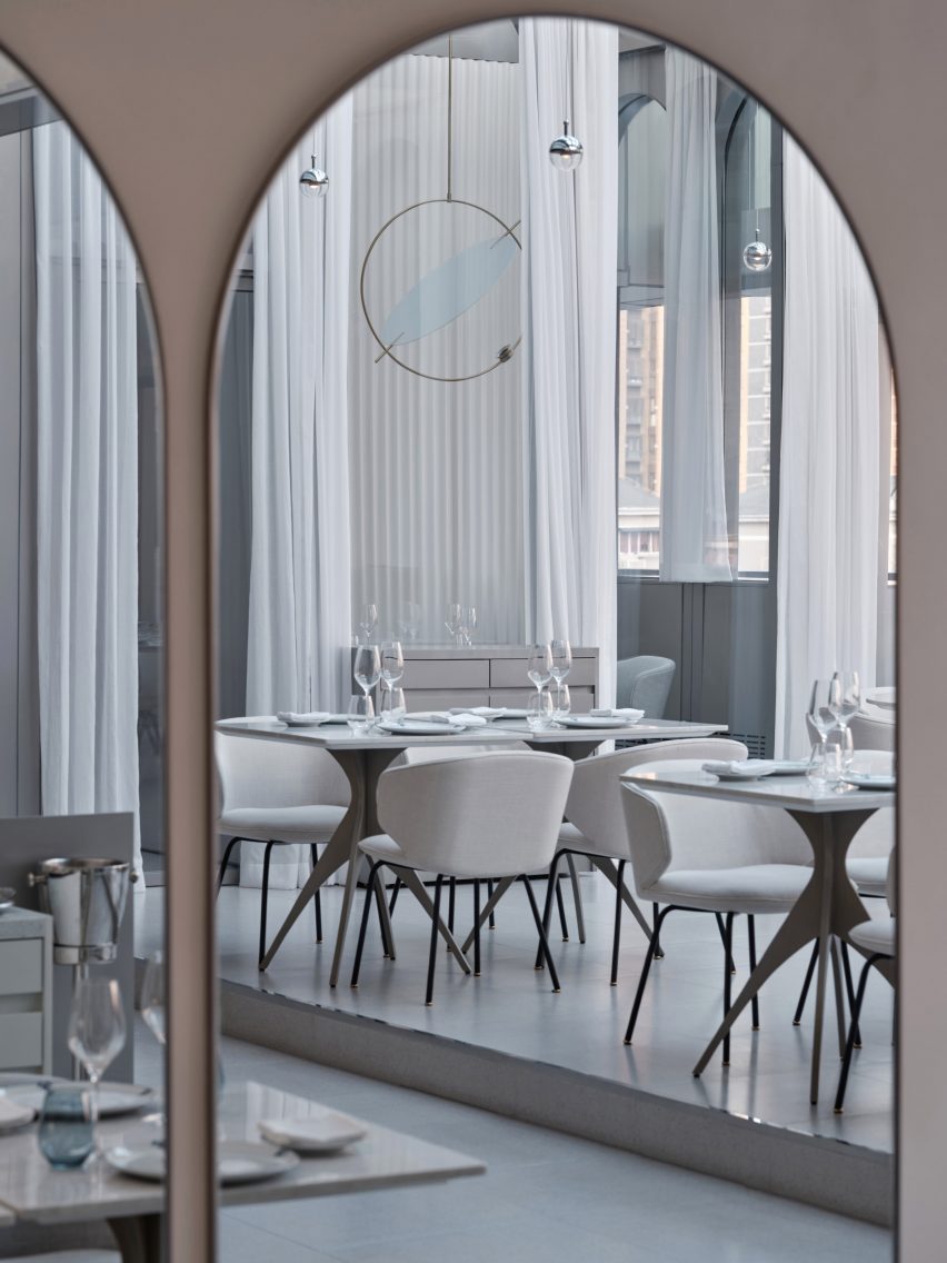 Arched doorways in Shanghai restaurant