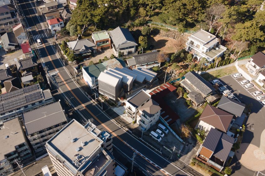 Aerial view of Nishiji Project house by Kompas