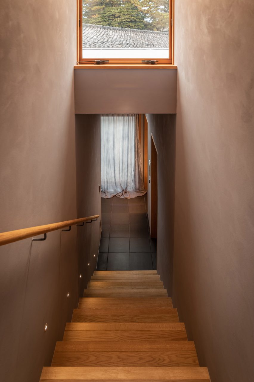 Wooden staircase