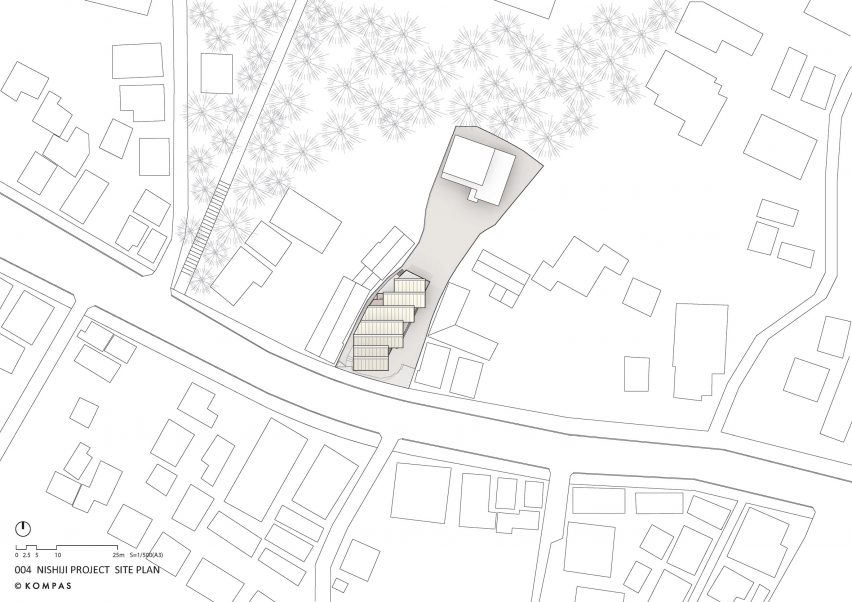 Site plan of Nishiji Project by Kompas