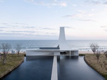 A pathway leads to the chapel's entrance
