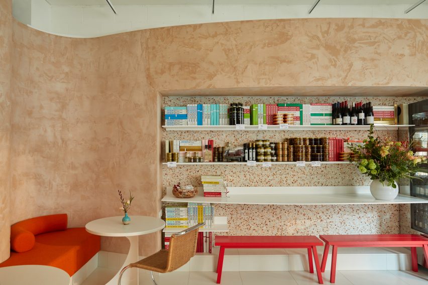 Entrance and waiting area in Ottolenghi Chelsea