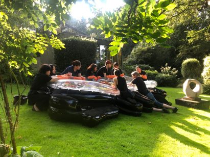 Kimchi-Pool is an inflatable furniture design by The Decorators