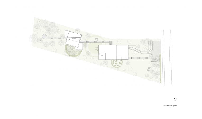 Site plan of the Refuge by NWLND Rogiers Vandeputte