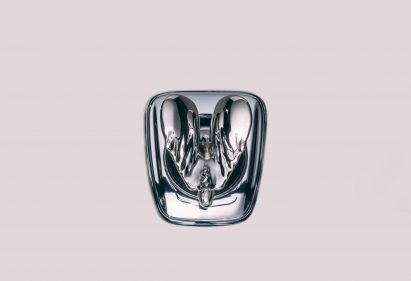 An aerial view of the Rolls-Royce figurine