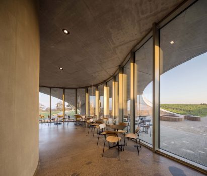 Visitor Centre interior by CEBRA