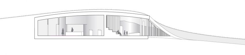 Section of Skamlingsbanken Visitor Centre