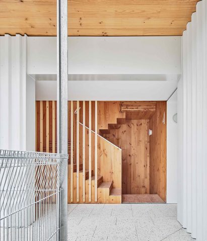 Wooden staircase