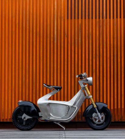 Steel chassis motorcycle