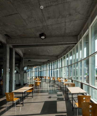 Interior image of the canteen at the factory