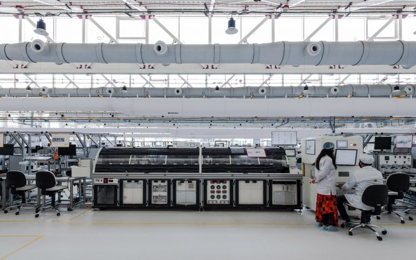 Sanand Factory is an electronics factory in India that was designed by Studio Saar