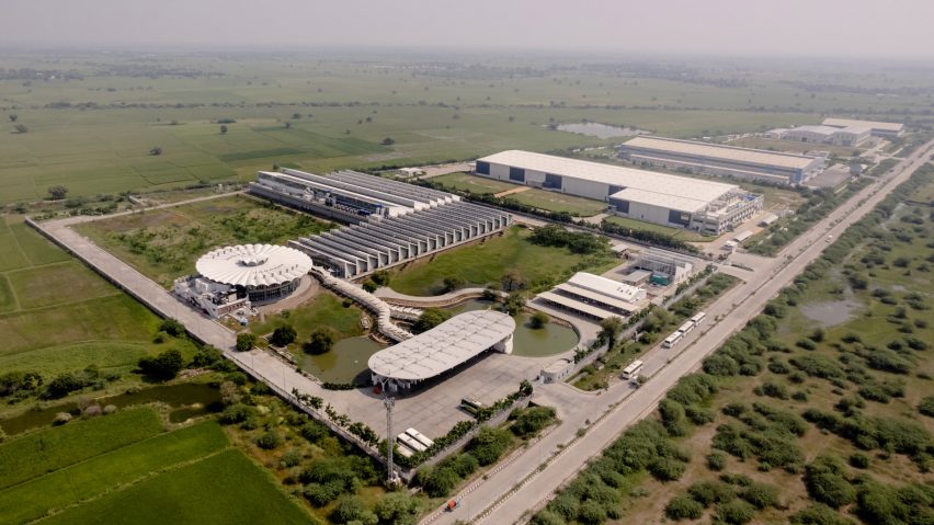 Sanand Factory is an electronics factory in India that was designed by Studio Saar