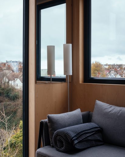 Image of the tree line from the study at Loft 62