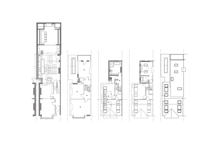 Plan drawings of Loft 62 by Studiotwentysix