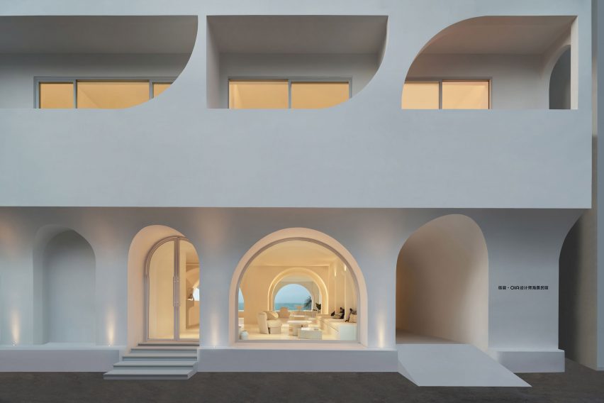 Arch windows punctuate Sumei Skyline Coast hotel by GS Design