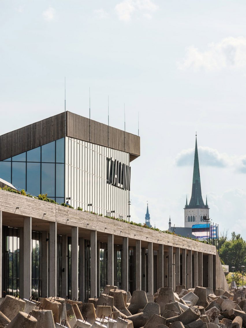 Roof of Tallinn Cruise Terminal by Salto Architects and Stuudio Tallinn