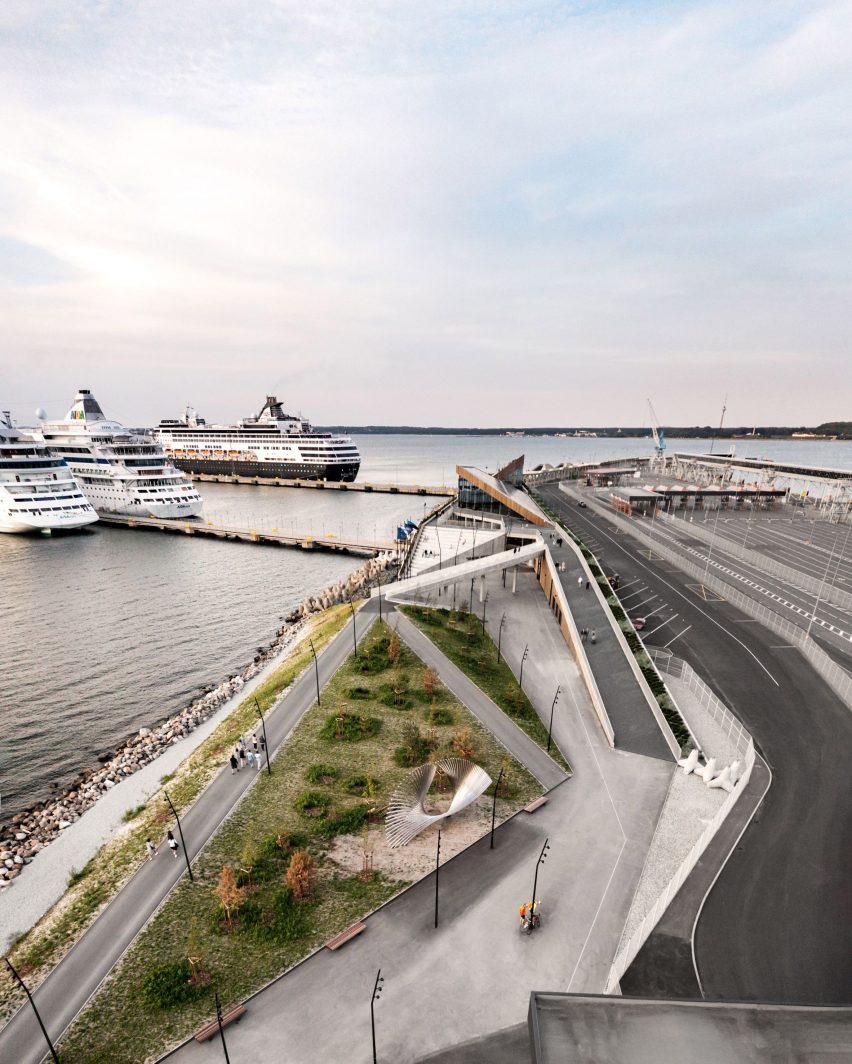 Green spaces at Tallinn Cruise Terminal by Salto Architects and Stuudio Tallinn