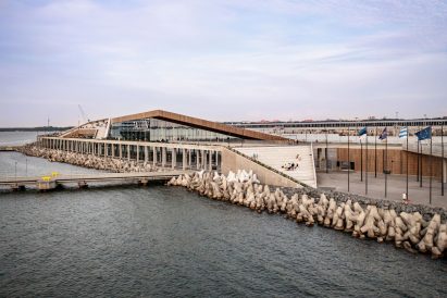 Sea wall in front of Tallinn Cruise Terminal by Salto Architects and Stuudio Tallinn