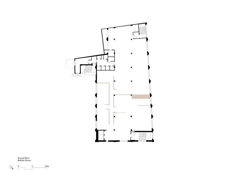 Second floor plan, Lazlo offices by Henley Halebrown