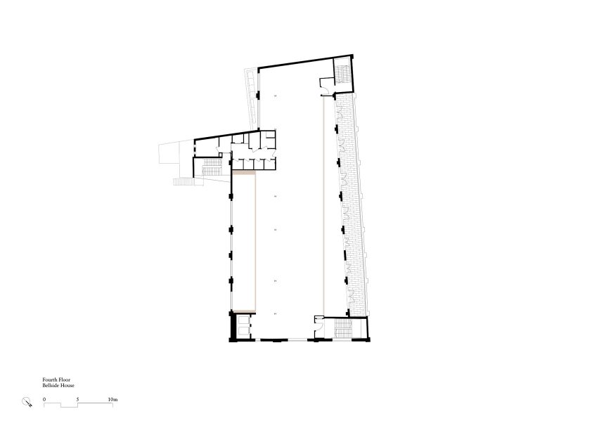 Fourth floor plan, Lazlo offices by Henley Halebrown