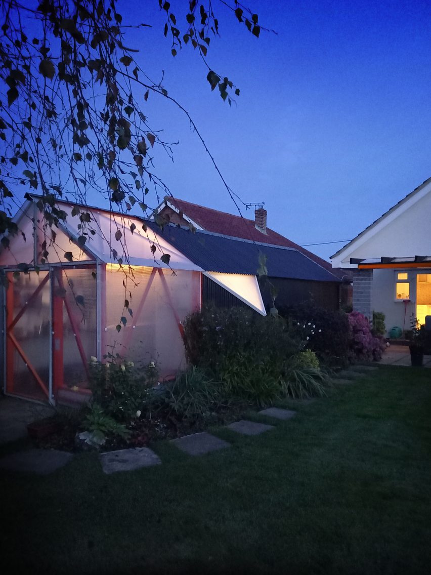 Night view of The Orangery by McCloy + Muchemwa