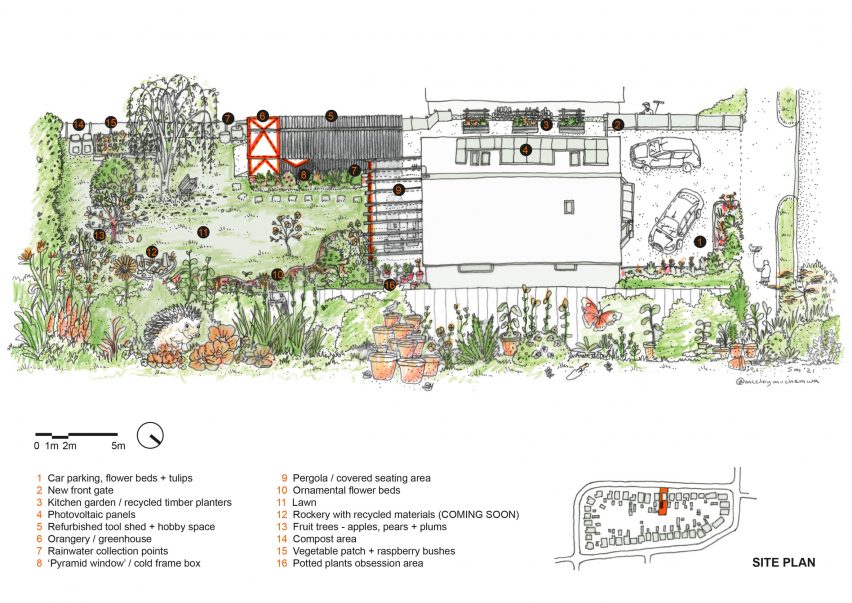 Site plan for The Orangery by McCloy + Muchemwa