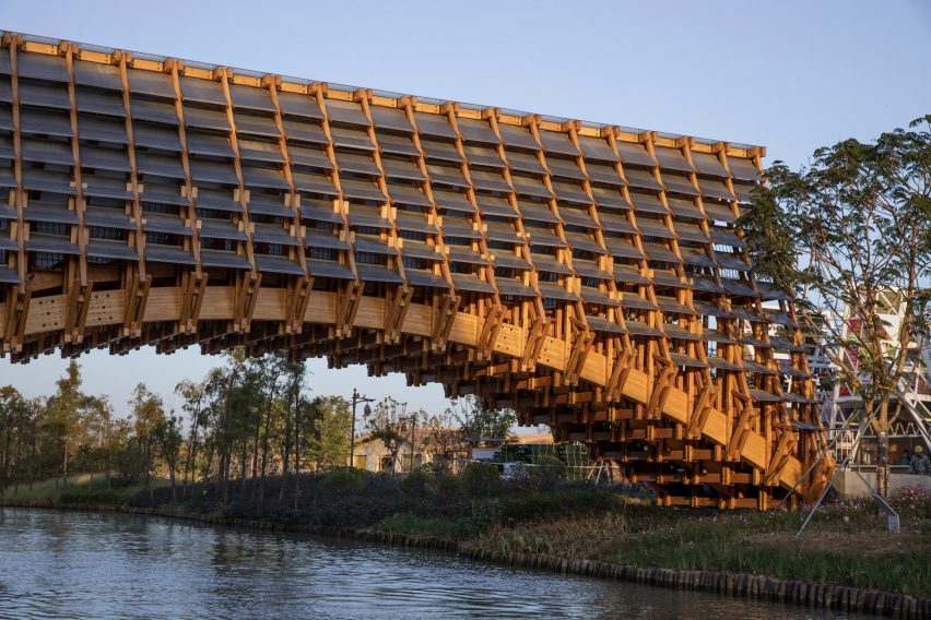 Timber Bridge in Gulou Waterfront, the latest project by LUO Studio