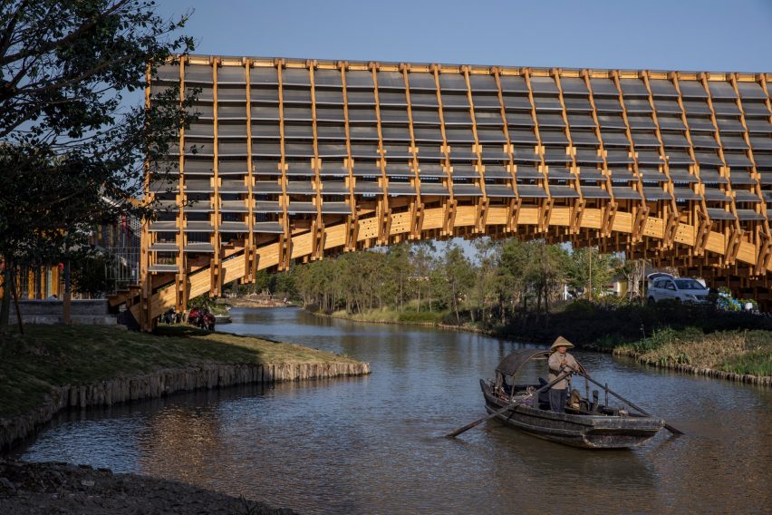 Timber Bridge in Gulou Waterfront, the latest project by LUO Studio
