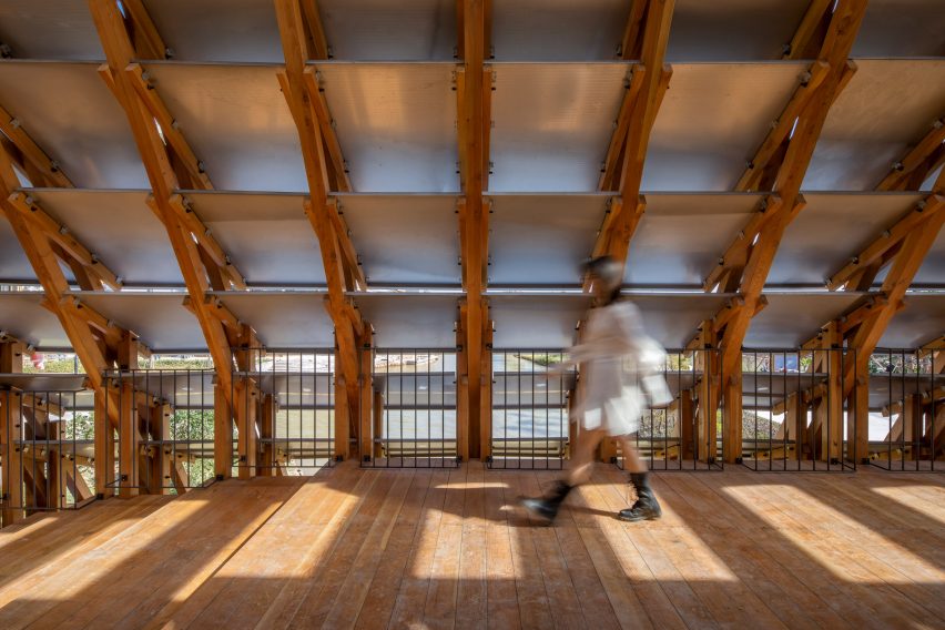 Timber Bridge in Gulou Waterfront by LUO Studio
