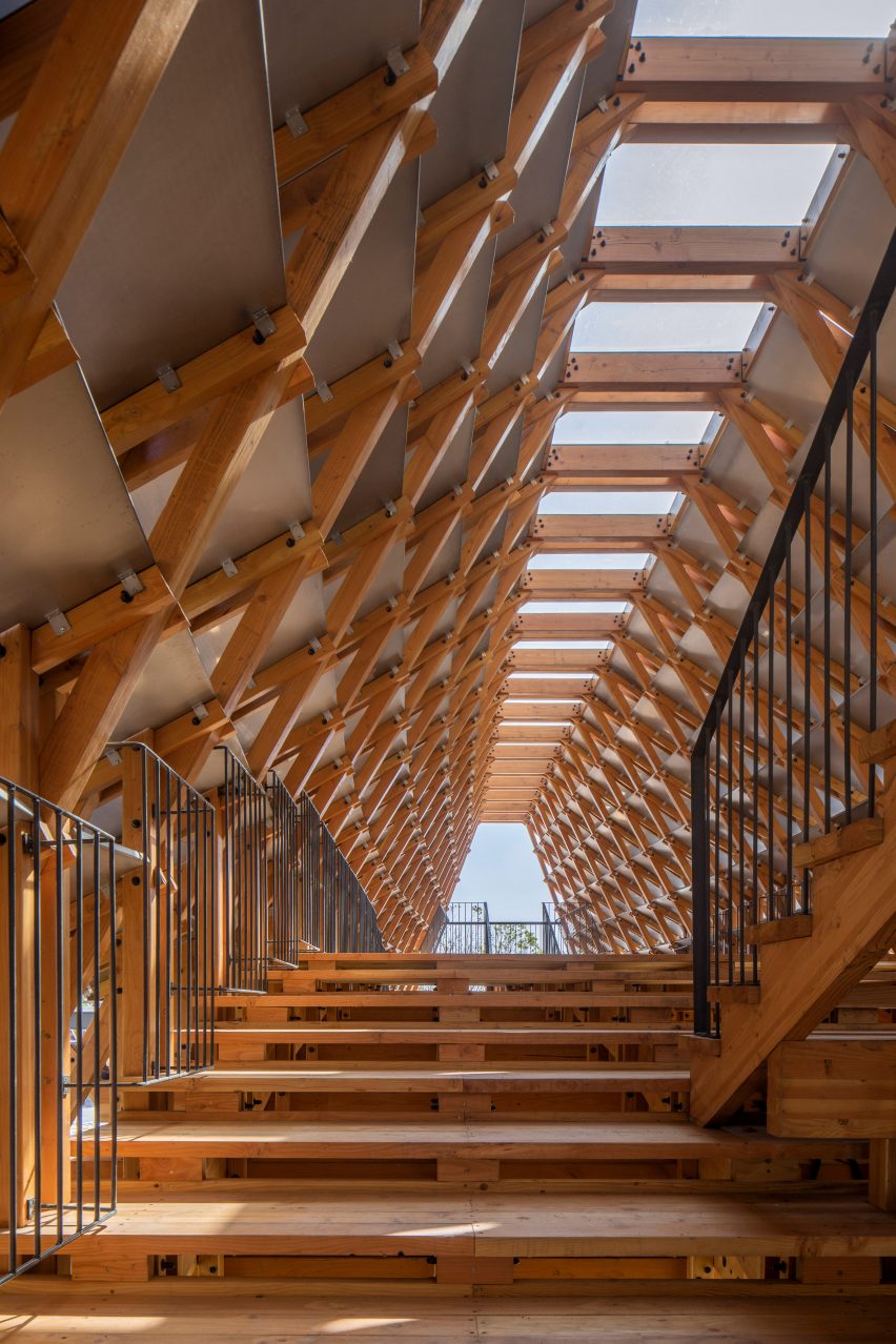 Timber Bridge in Gulou Waterfront by LUO Studio