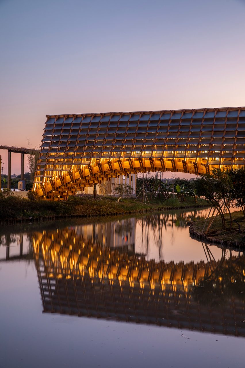 Timber Bridge in Gulou Waterfront by LUO Studio