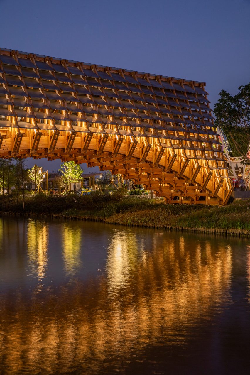 Timber Bridge in Gulou Waterfront, the latest project by LUO Studio