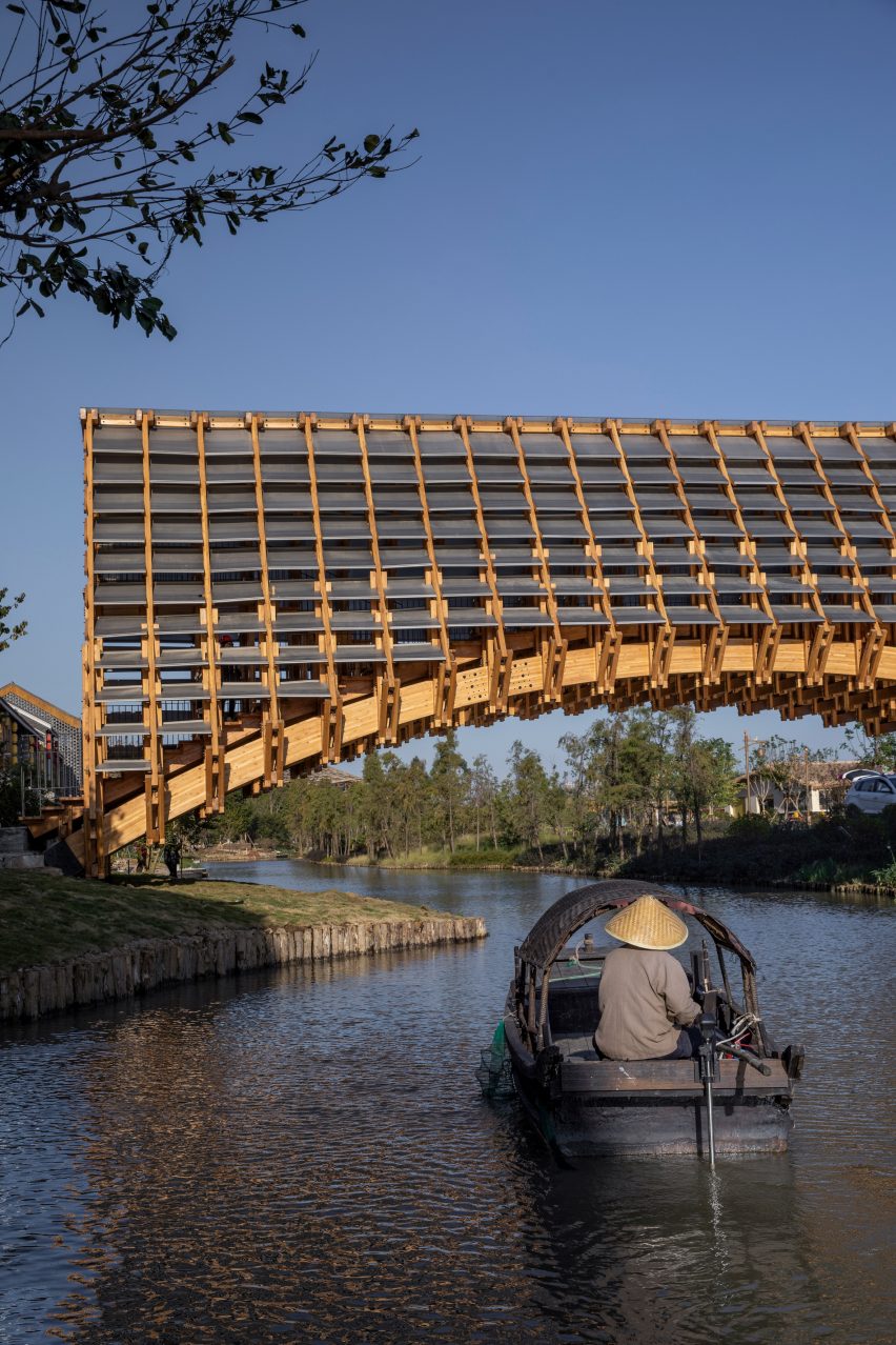 Timber Bridge in Gulou Waterfront, the latest project by LUO Studio