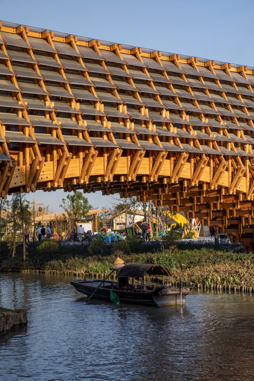 Timber Bridge in Gulou Waterfront, the latest project by LUO Studio