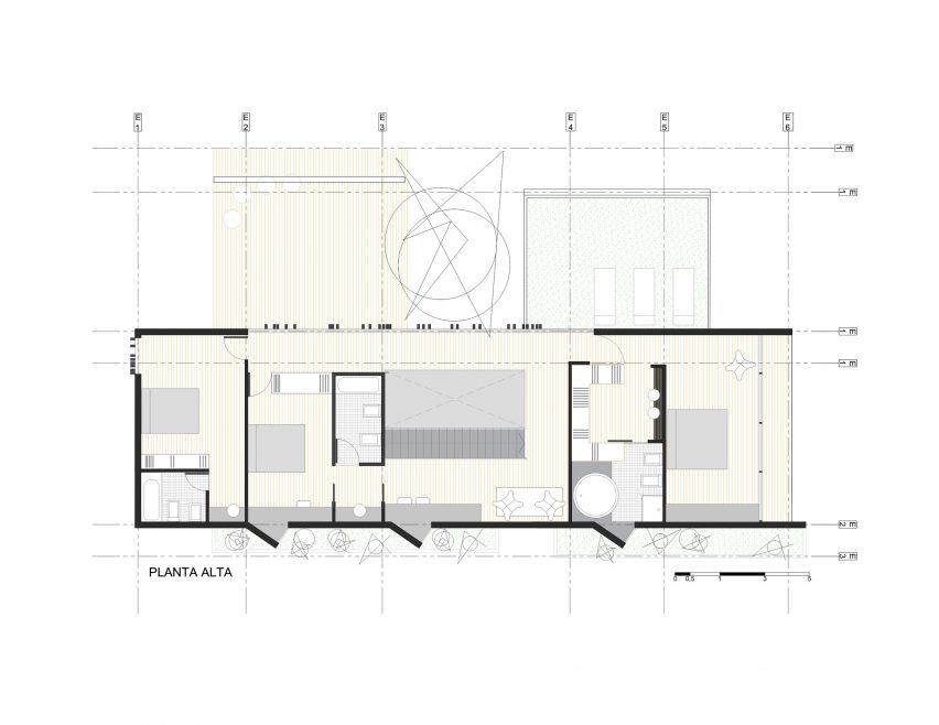 Upper floor plan