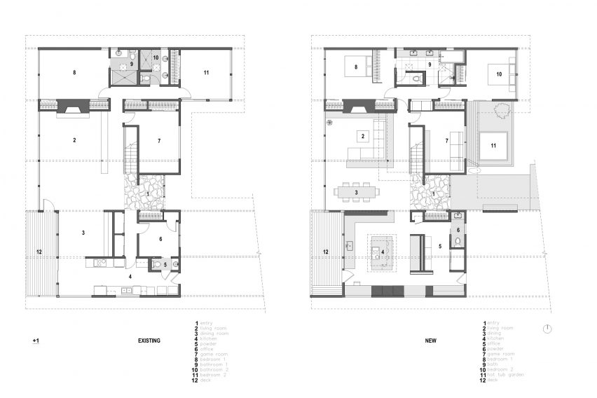 Upper level floor plan