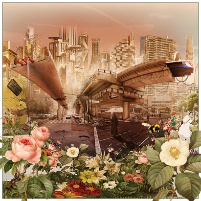 Future vision of Valencia with lots of plants