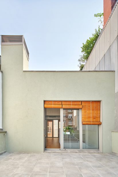 Paved terrace