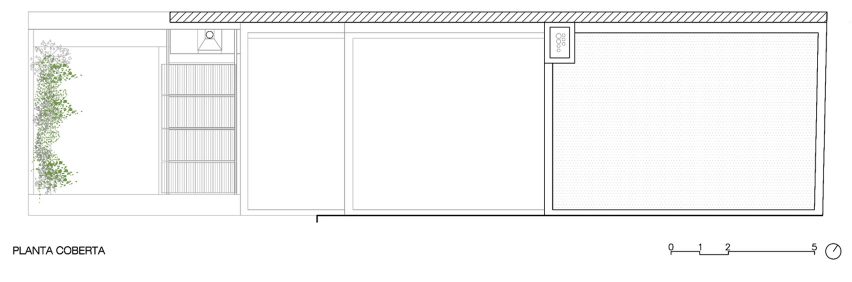 Roof plan of 100JOA house by Vallribera Arquitectes