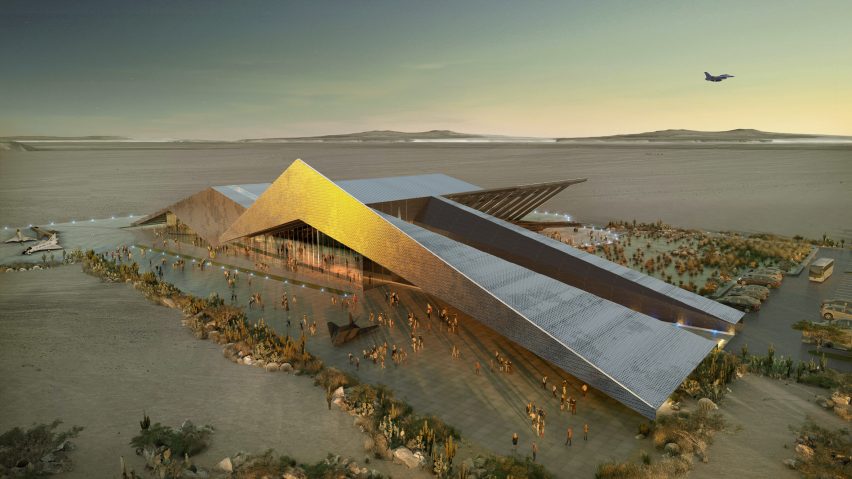 Gensler releases plans for winged Flight Test Museum in California
