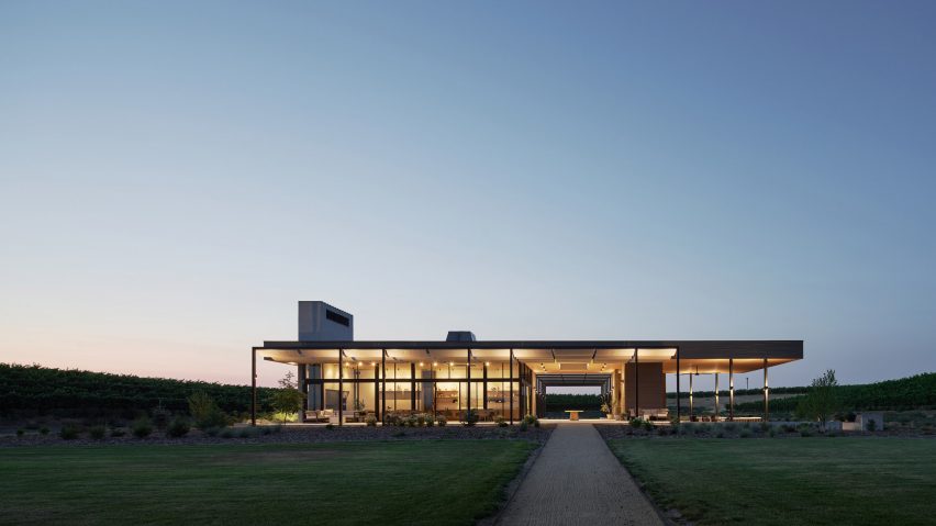 GO’C designs Alton Wines tasting room to frame winery views