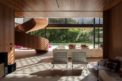 Marcos Bertoldi Arquitetos spiral staircase