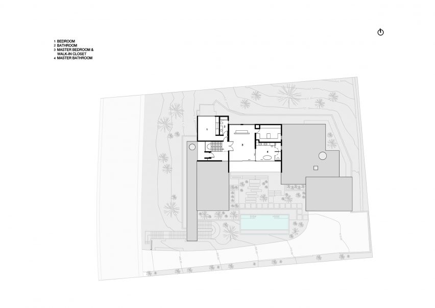 Beverly Hills home second storey plans